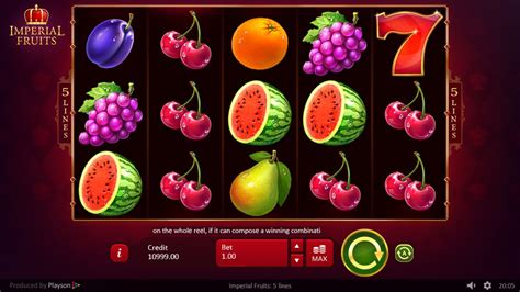 imperial fruits 5 lines demo  Software: Play Imperial Fruits 5 Lines slot demo online for free or real money at Lemon Casino